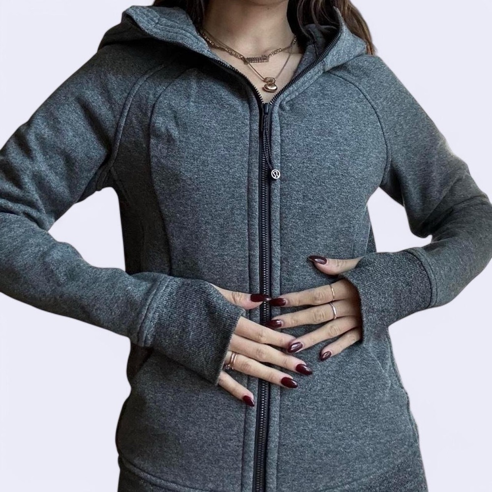 Women's Gray Zip-Up Hoodie